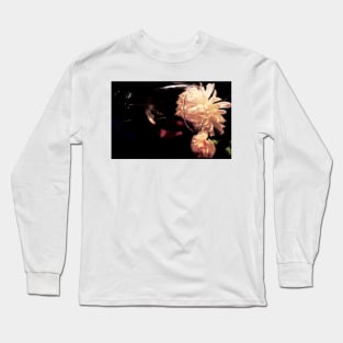 Wine, Shells, and Petals 2 - Baroque Inspired Dark Still Life Photo Long Sleeve T-Shirt